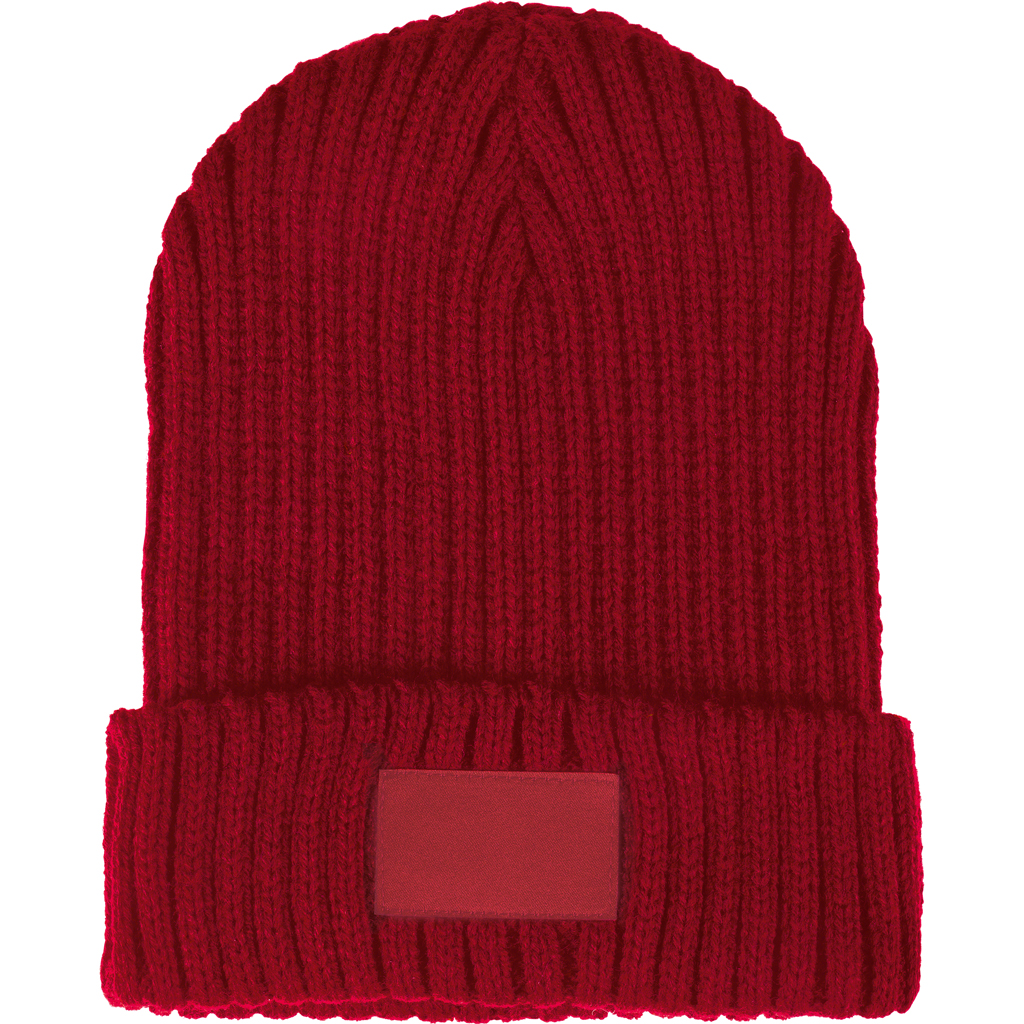 ACRYLIC HAT WITH POLYESTER TAG