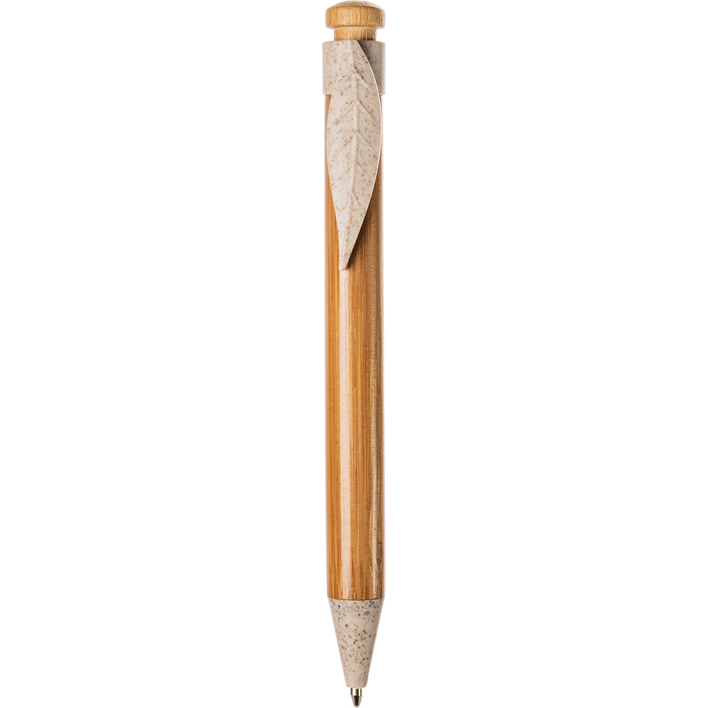bamboo barrel and pushing button
