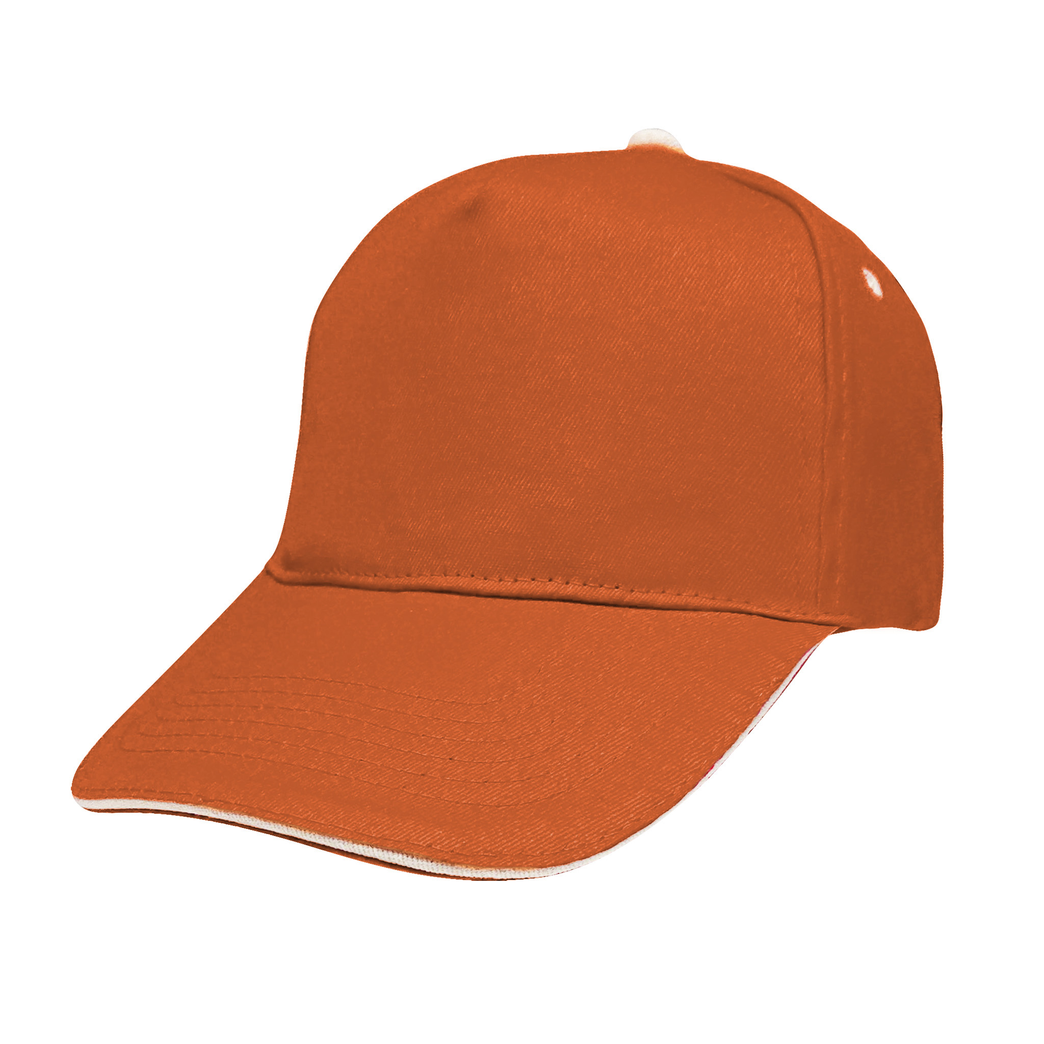 pre-curved rigid visor with reinforced sewing. Sandwich