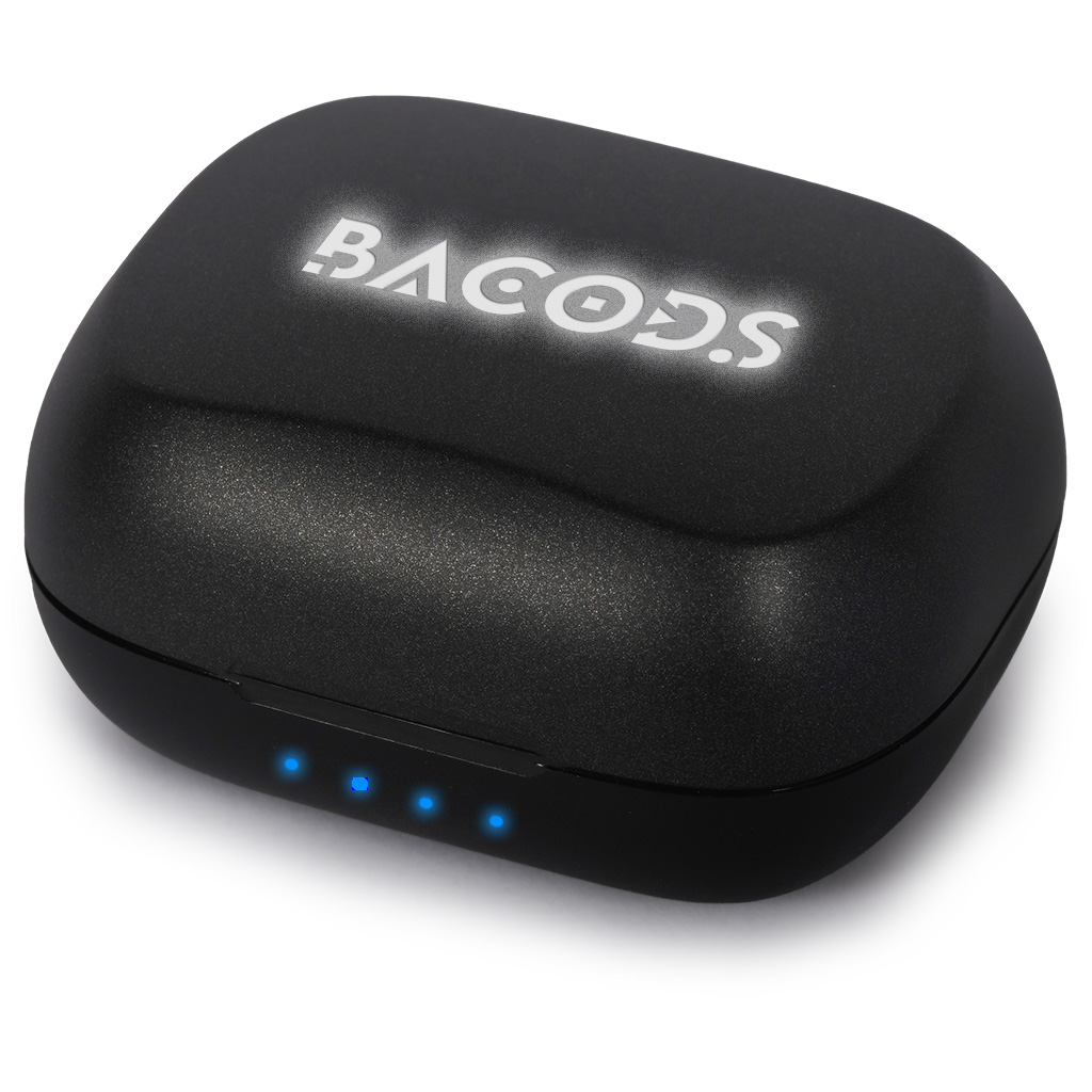 TWS BLUETOOTH ABS PLASTIC RECYCLED EARBUDS WITH LIGHT