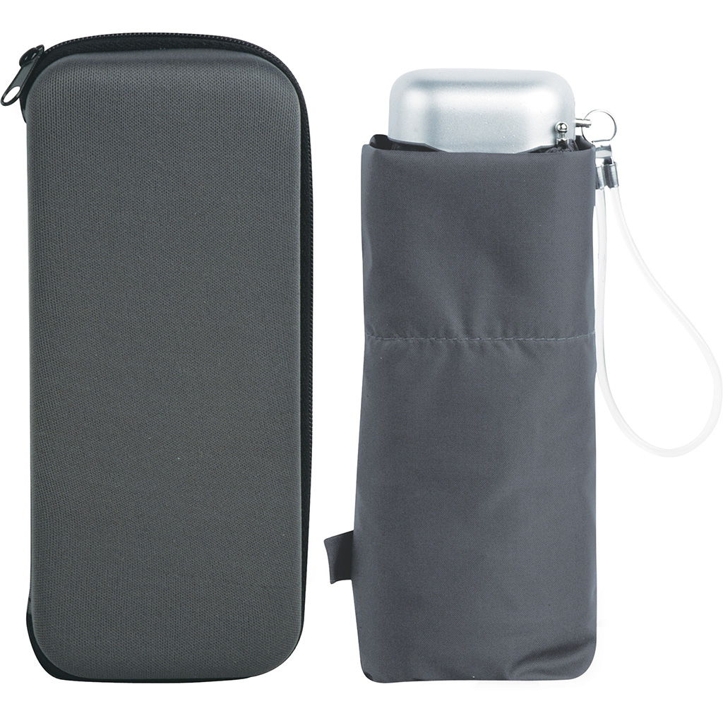 SUPER MINI UMBRELLA IN ALUMINUM AND NYLON WITH CASE