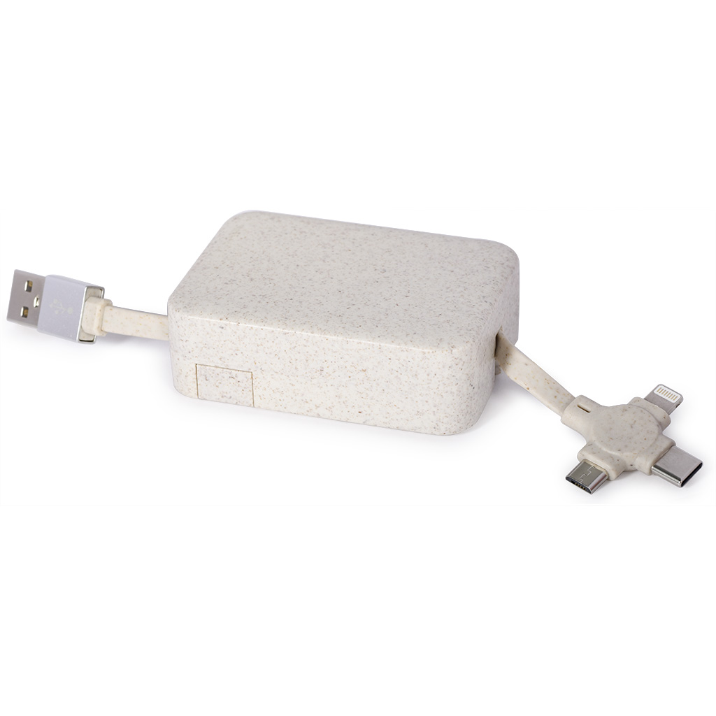 IN CHARGING AND DATA TRANSFER CABLE IN WHEAT STRAW ABS