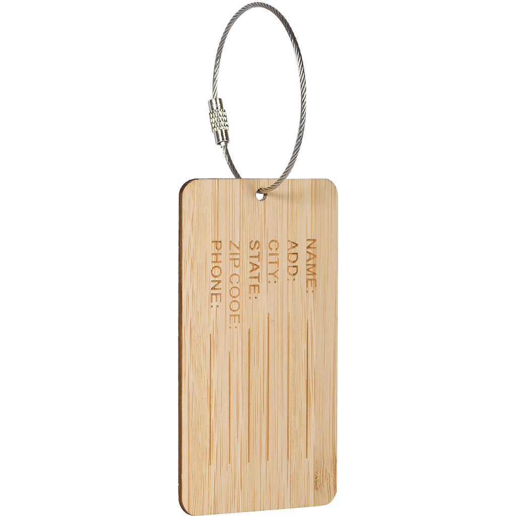 BAMBOO LUGGAGE TAG