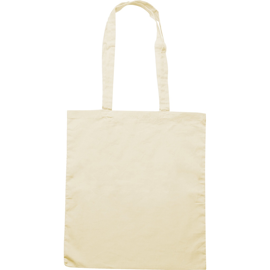 NATURAL COTTON SHOPPING BAG WITH GUSSET