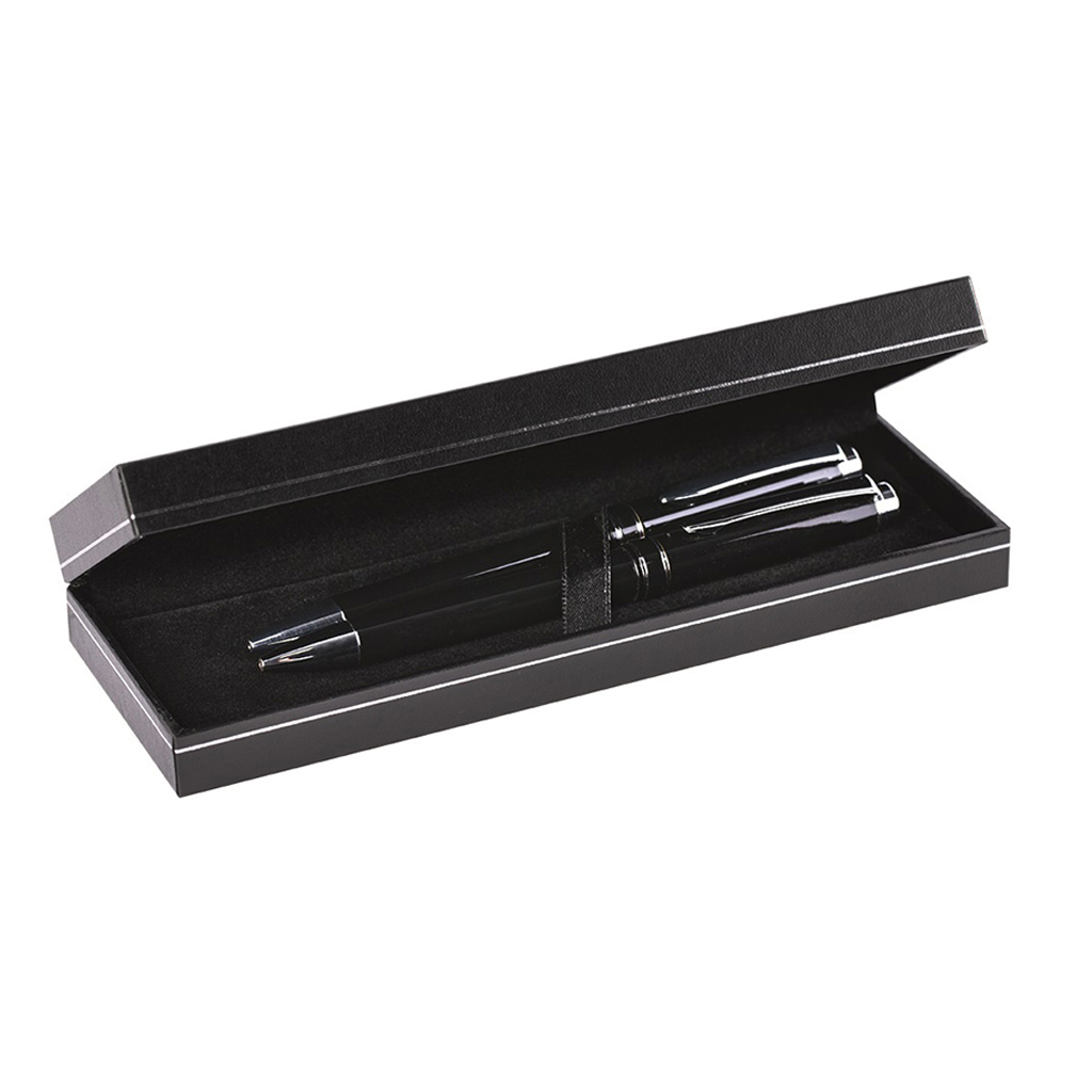 METAL AND PU WRITING SET WITH GIFT BOX PU