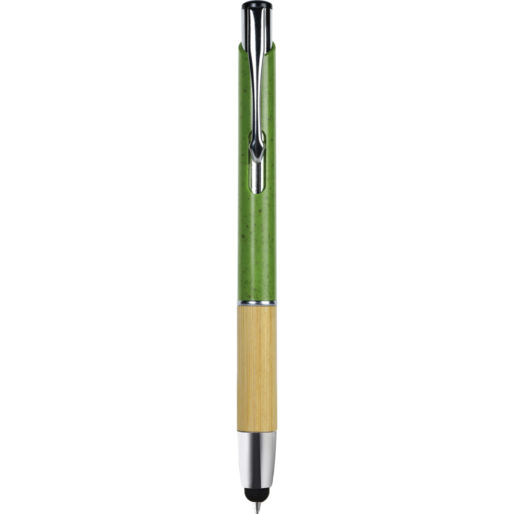 TOUCH SCREEN BALLPOINT PEN IN WHEAT STRAW ABS
