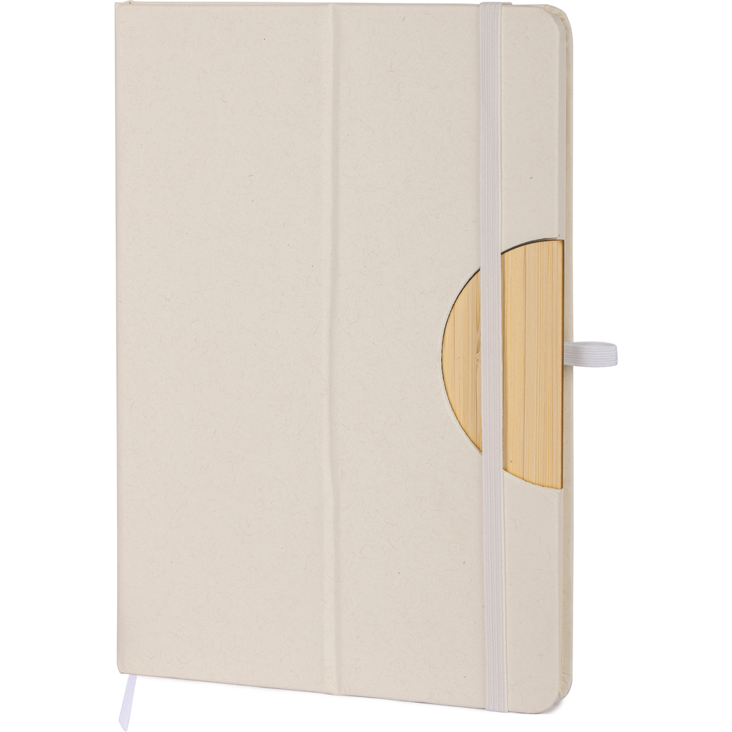 NOTEBOOK IN RECYCLED MILK CARTON AND BAMBOO WITH NFC TAG