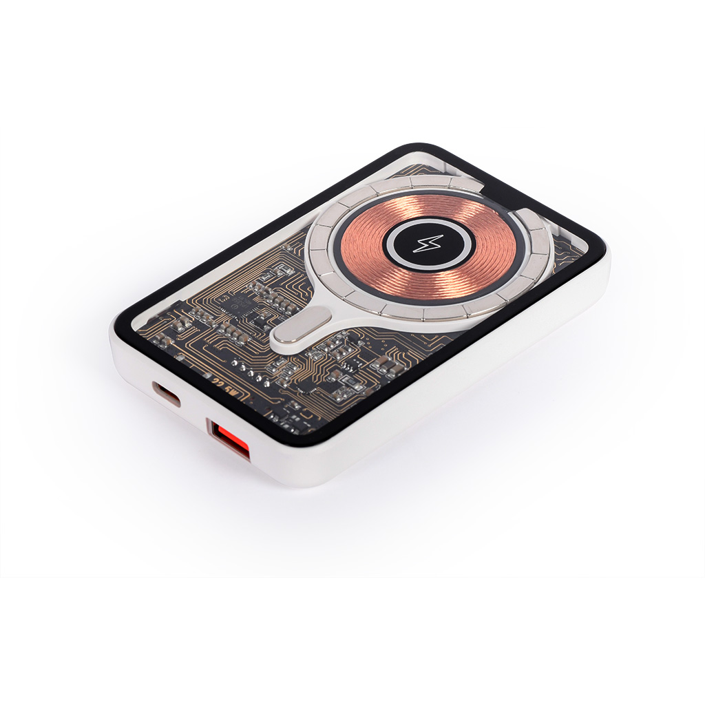 USB AND WIRELESS CHARGER IN RECYCLED ABS PLASTIC ABS