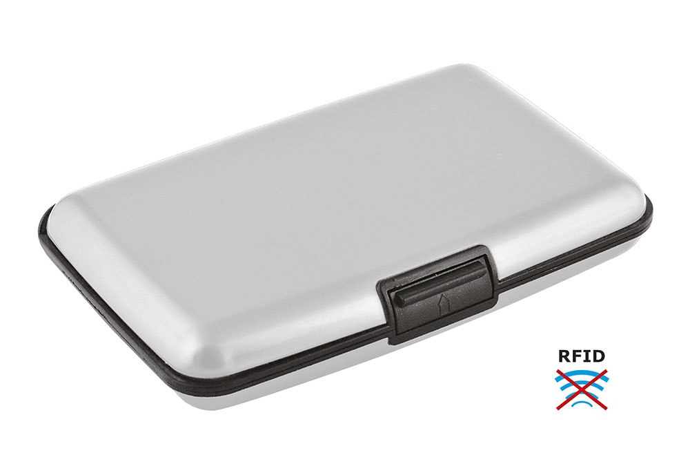 BUSINESS CARD HOLDER ALUMINIUM SILVER