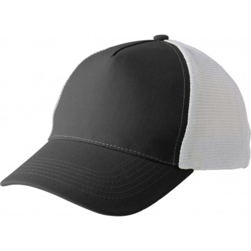Polyester baseball cap with five panels