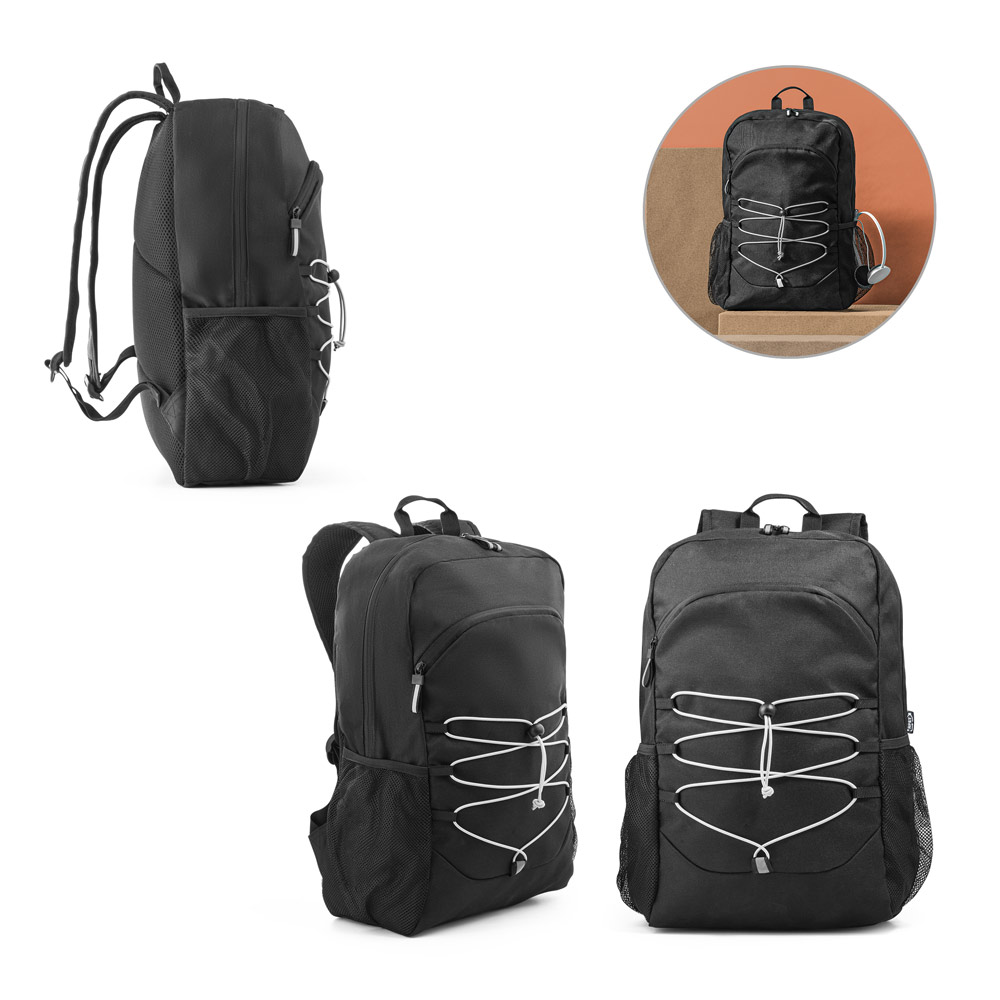 DELFOS BACKPACK. 15'6'' laptop backpack in 300D rPET and 600D rPET