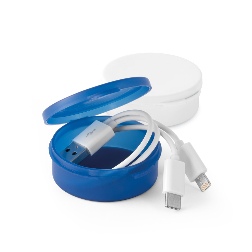 EMMY. 3 in 1 USB cable in ABS and PVC