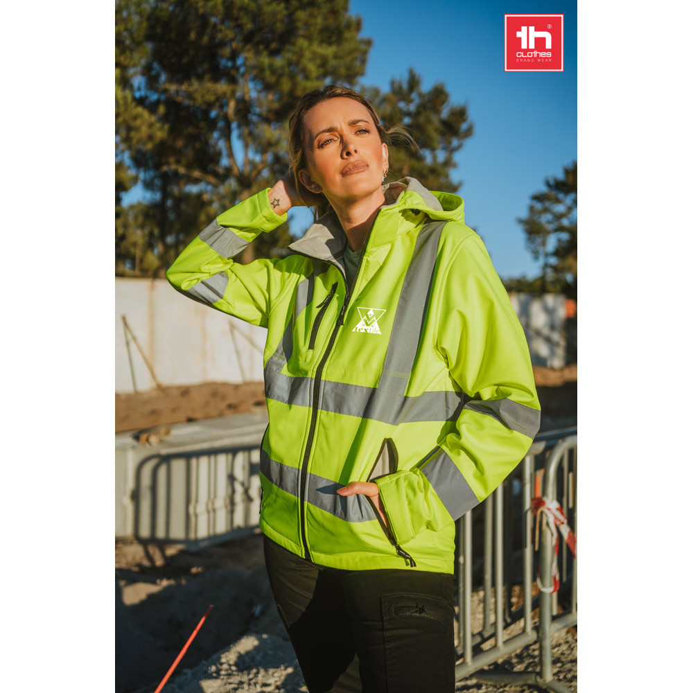 THC ZAGREB WORK. High-visibility softshell jacket (unisex, class 111)