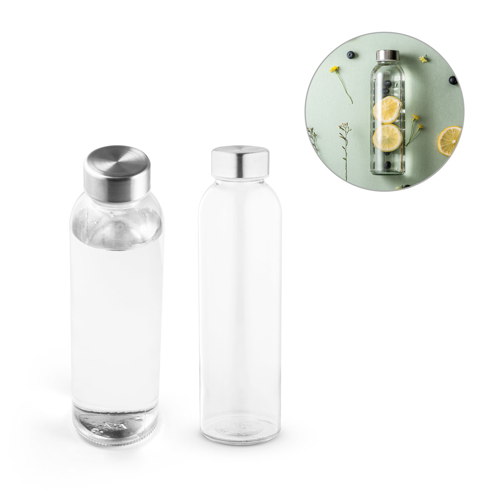 SOLER. Glass bottle and stainless steel cap 500 mL