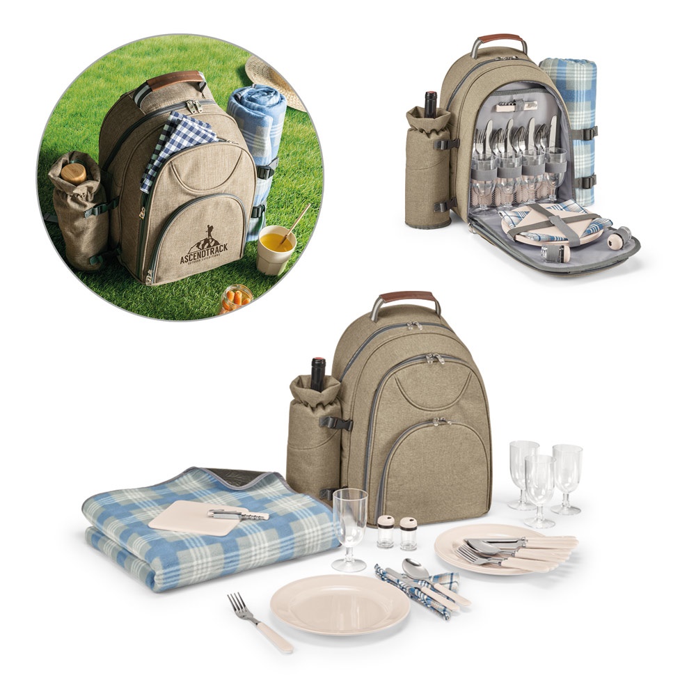 VILLA. Thermal picnic backpack in 600D, high-density recycled polyester