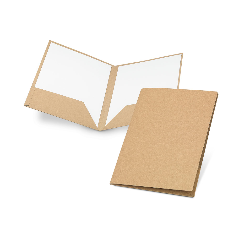 PUZO. A4 100% recicled paper document folder (400 g/m²)