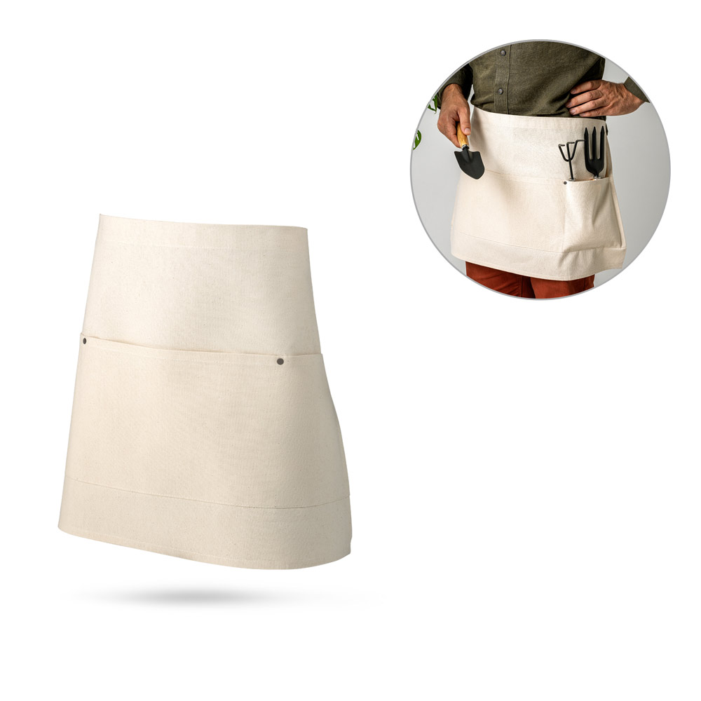 CHICORY. Multi-purpose apron in cotton canvas