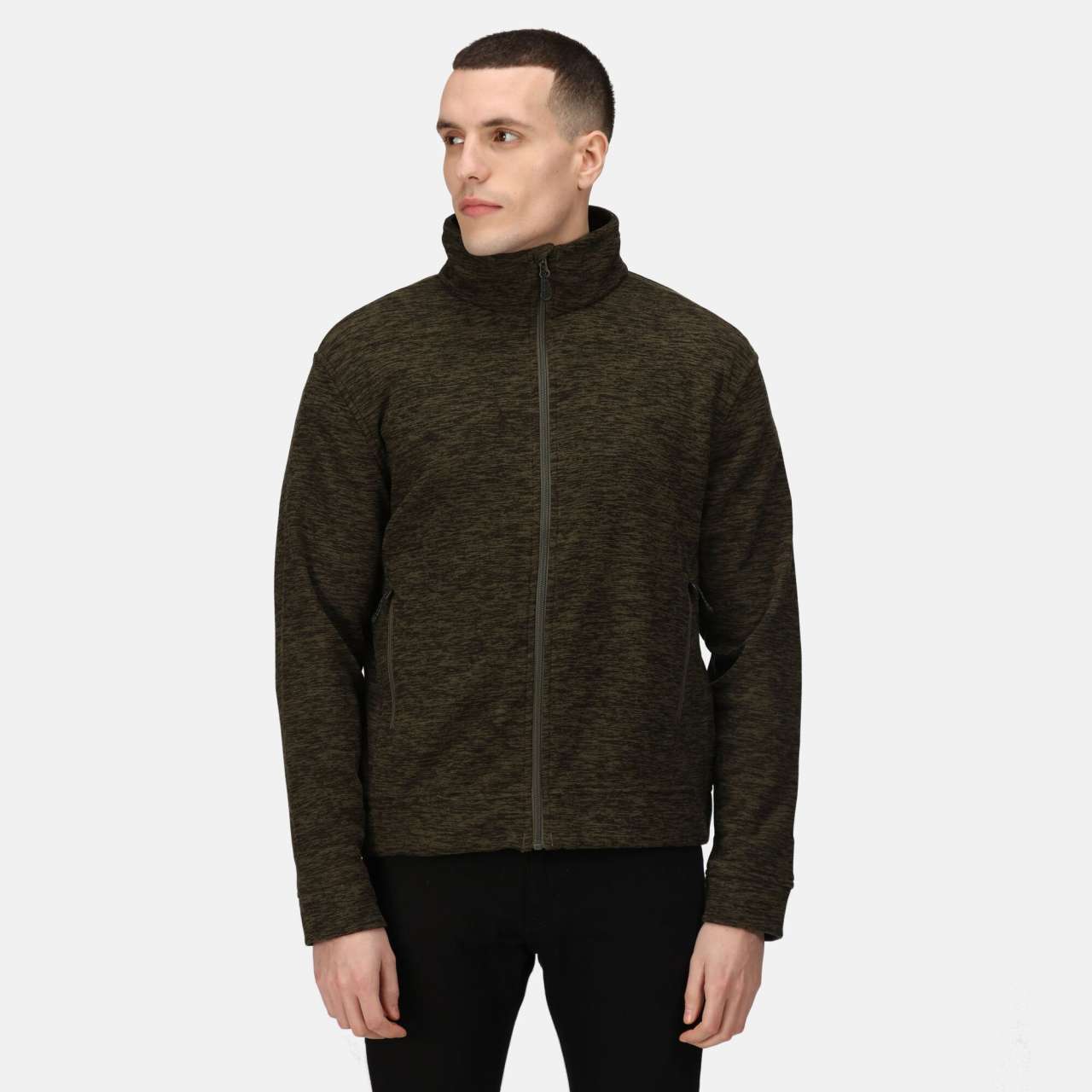 Thornly Men - Full Zip Marl Fleece