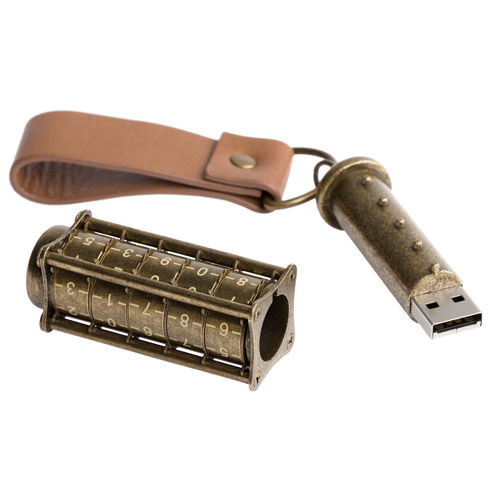 Cryptex USB Antique gold colour, 32 Gb