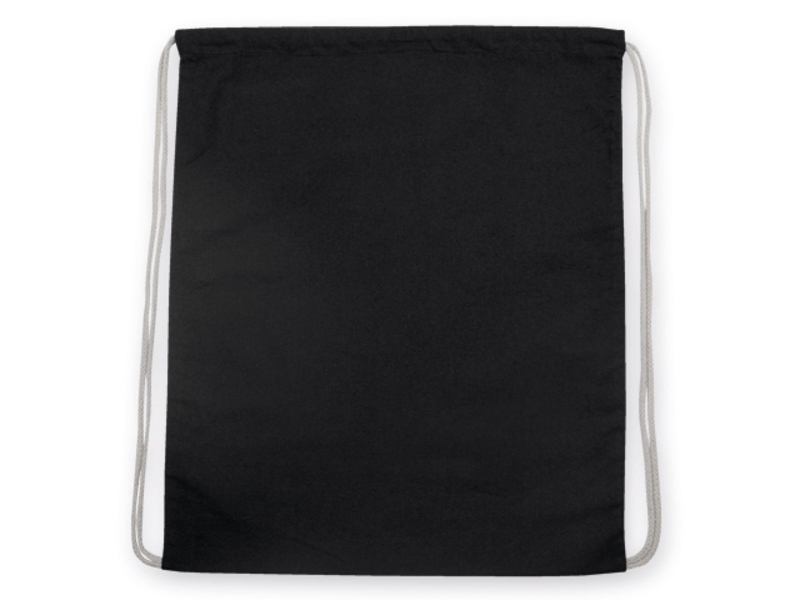 SAC cotton drawstring bag, 180 g/m2, Black