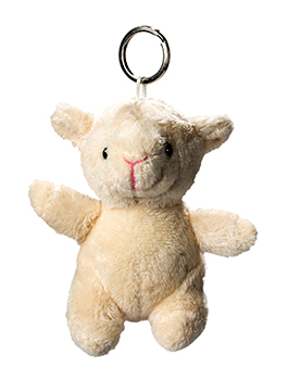 Plush sheep with keychain