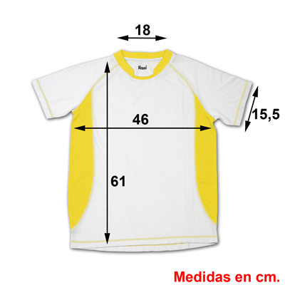 KIDS TECHNICAL T-SHIRT ARABIA YELLOW   12/14