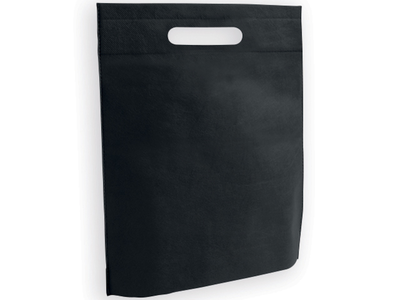 NERVA II non-woven shopping bag, 80 g/m², Black