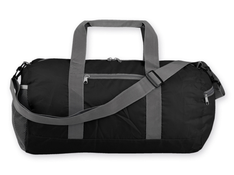 JOSIE foldable sportsbag, 190T RIPSTOP/polyester, Black