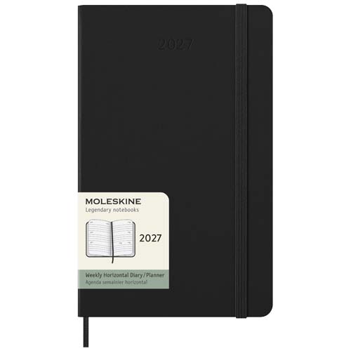 Moleskine horizontal hard cover 12 month L weekly planner