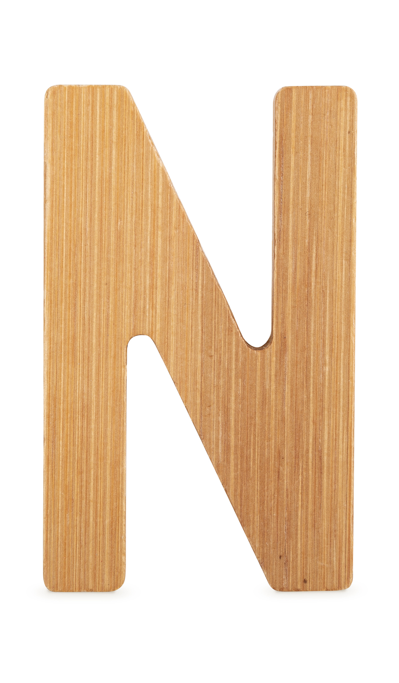 ABC Bamboo Letters N