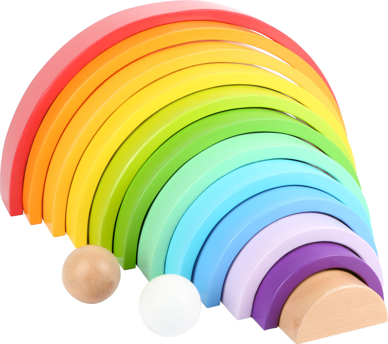 Wooden Building Blocks Rainbow XL