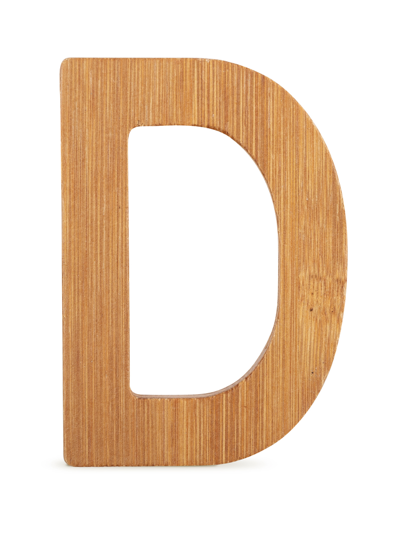 ABC Bamboo Letters D