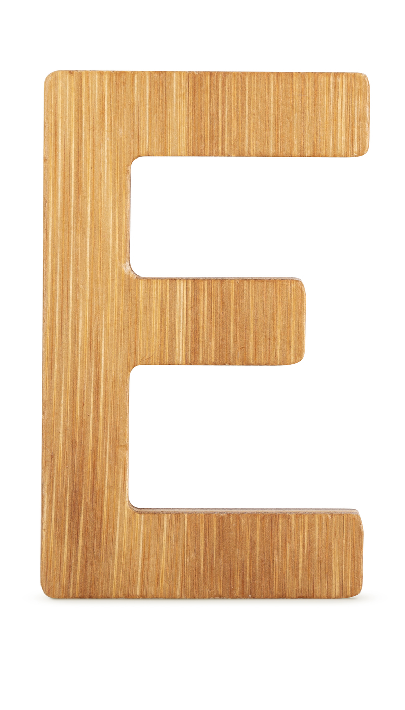 ABC Bamboo Letters E