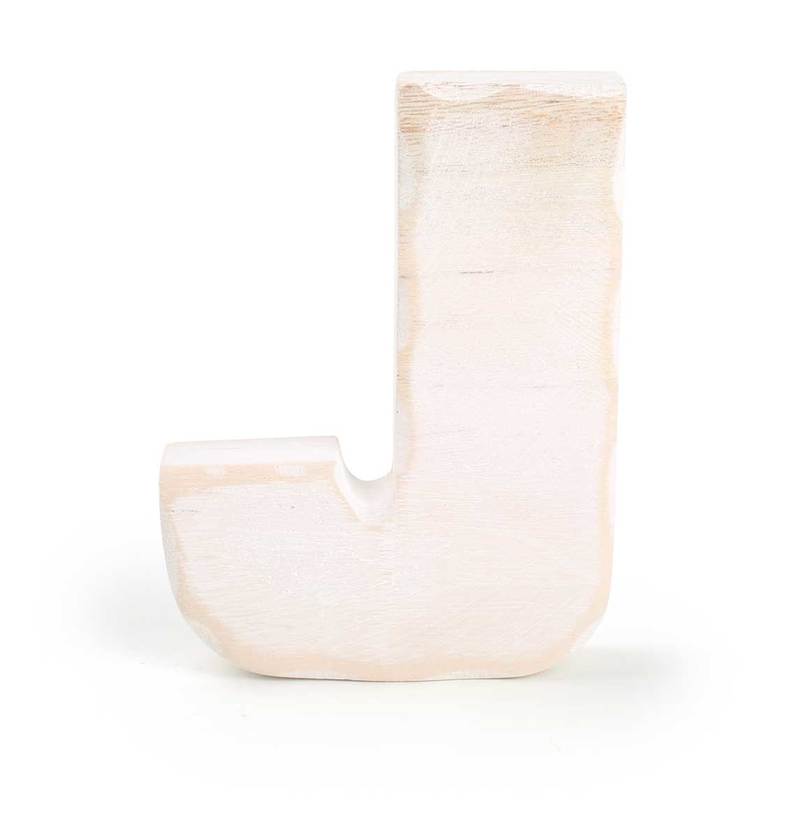 Wooden Letter J