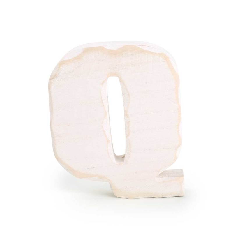 Wooden Letter Q