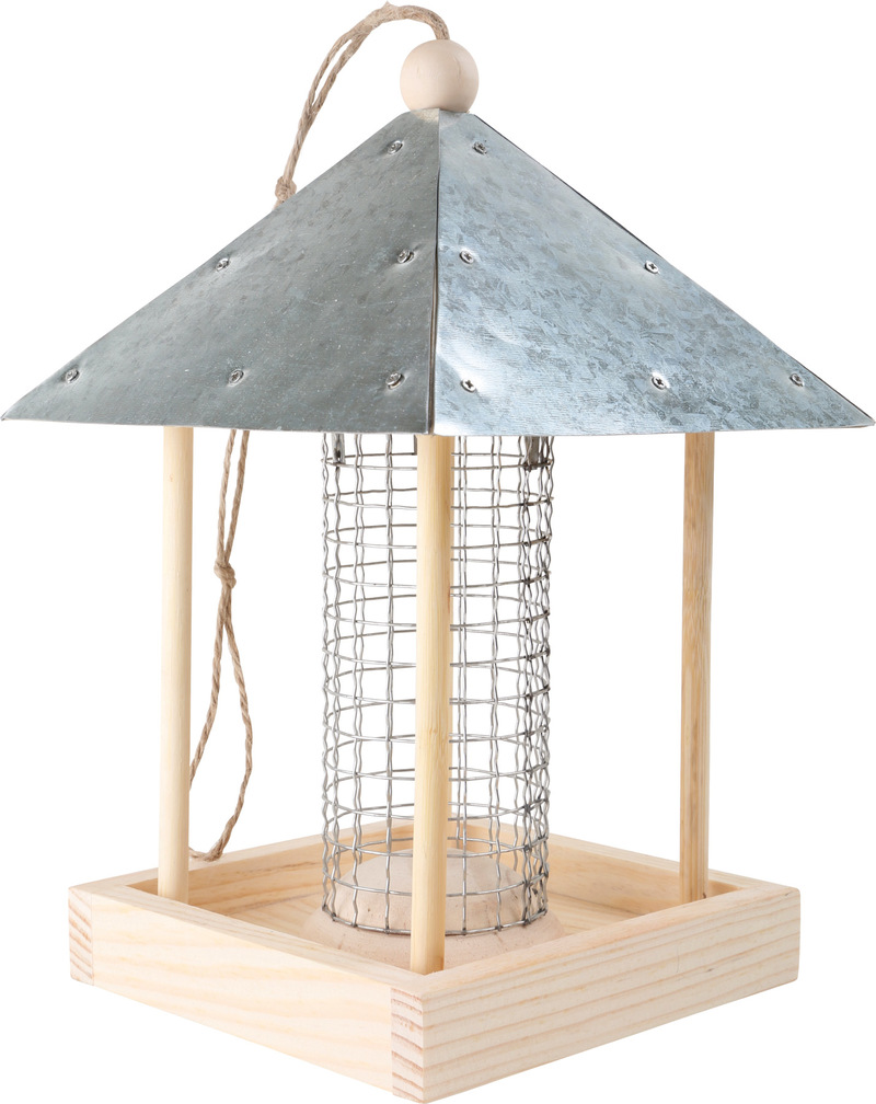 Wooden Bird Feeder 