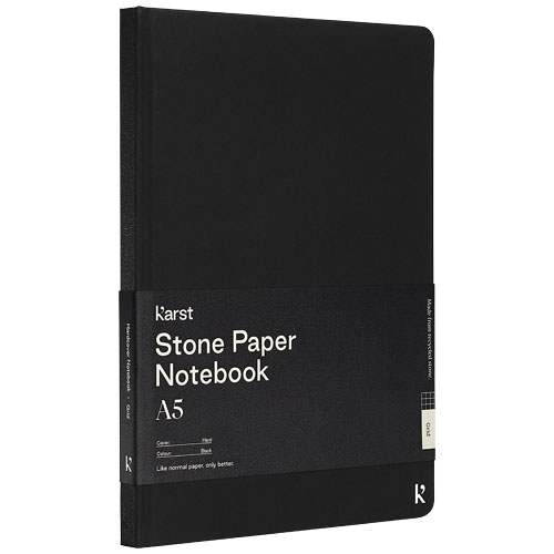 Karst® A5 stone paper hardcover notebook - squared