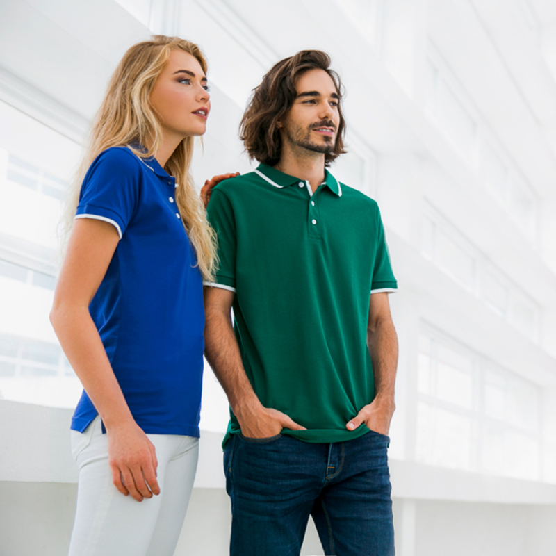 ROME. Men's slim fit polo shirt