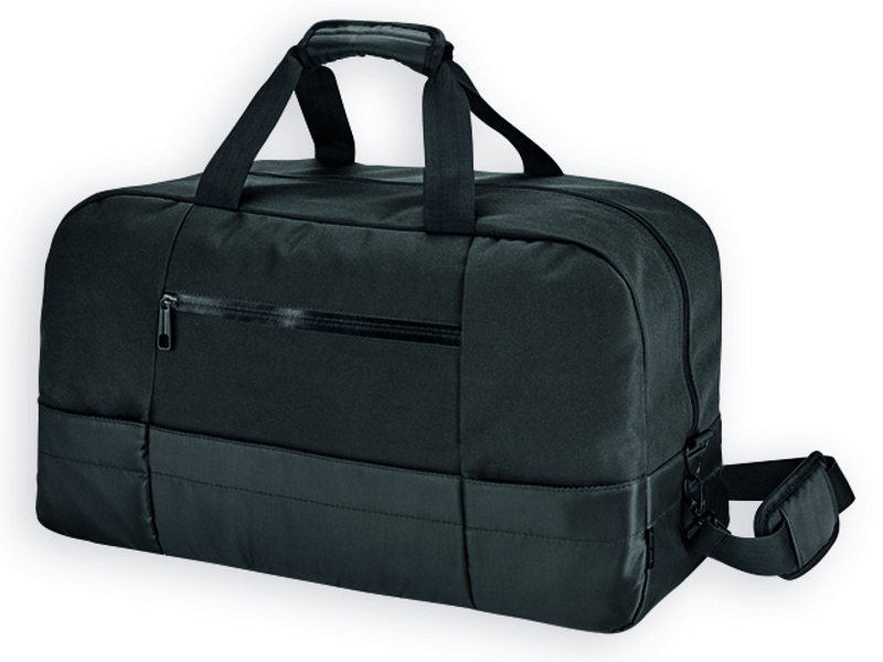 ZIPPERS polyester travel bag, 840D, Black