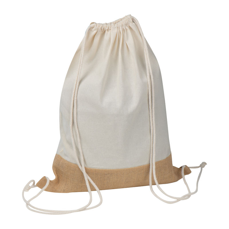 Gymbag with jute bottom