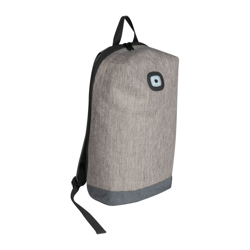 Backpack with integrated LED light