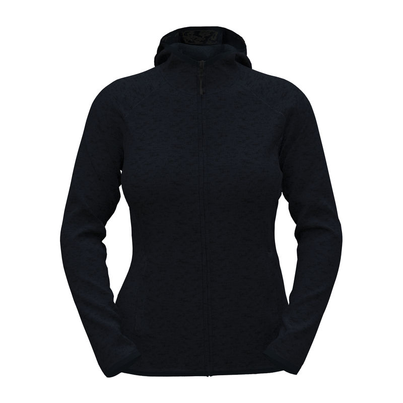 Lux Hooded Knit Fleece Jacket
