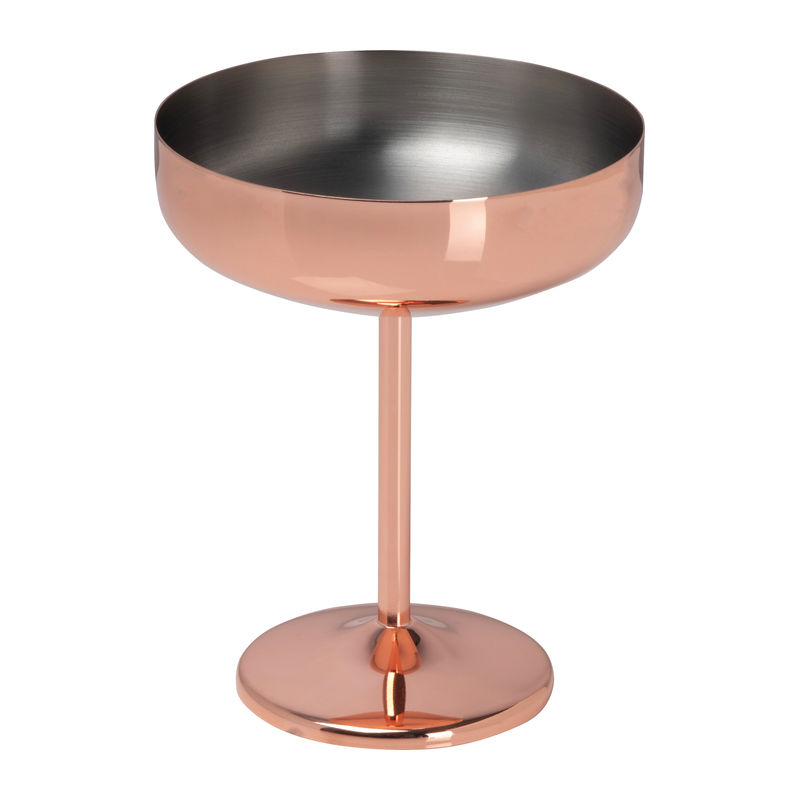 Stainless steel glass with copper, 300ml