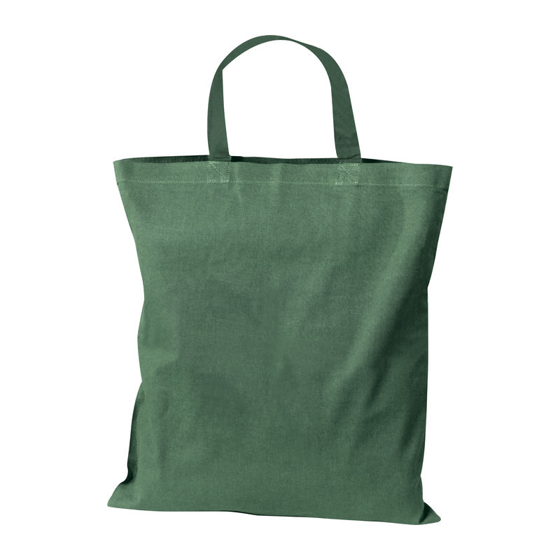 Cotton bag with short handles