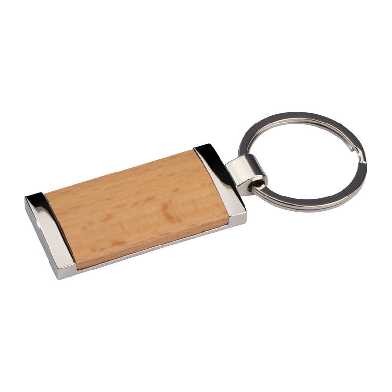 Keyring with wooden stick