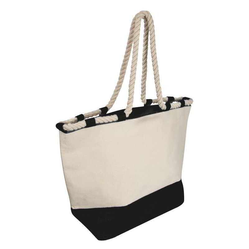 Beach bag with drawstring