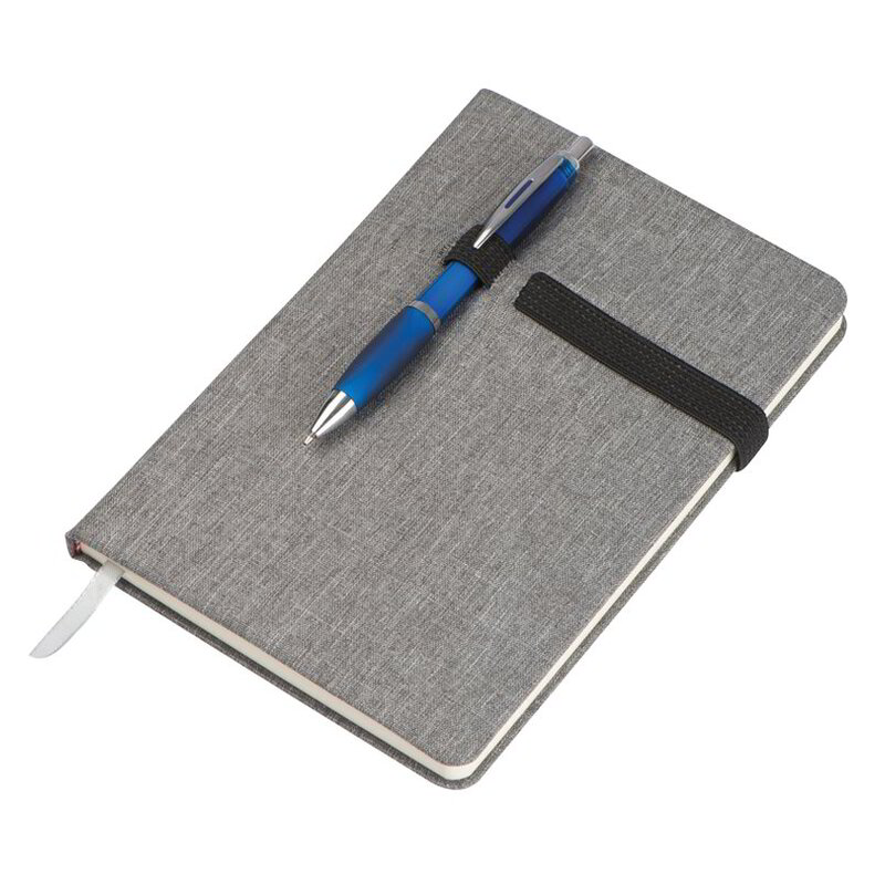 A5 notebook with pen loop