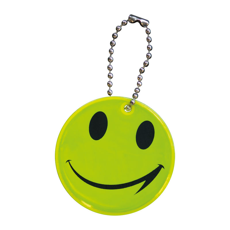 smile pendant with bead chain