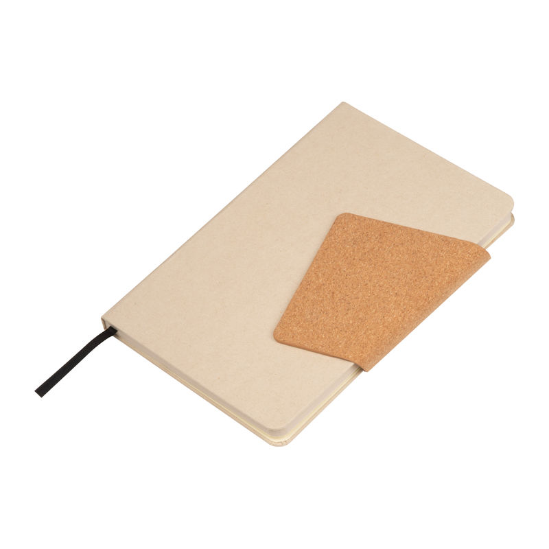 Notebook with recycled milk carton cover