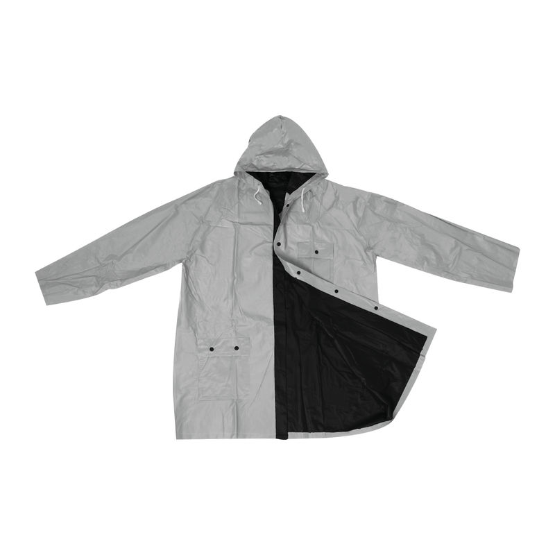 Bicolour reversible raincoat, PVC,XL